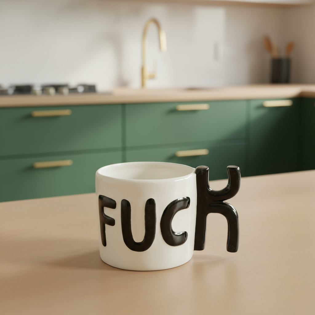 B & W F*CK Mug