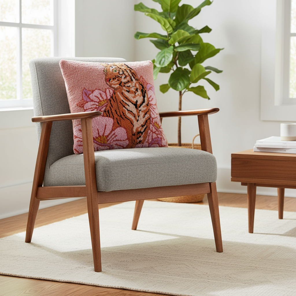 Floral Tiger Cushion NOVEMBER PRE ORDER