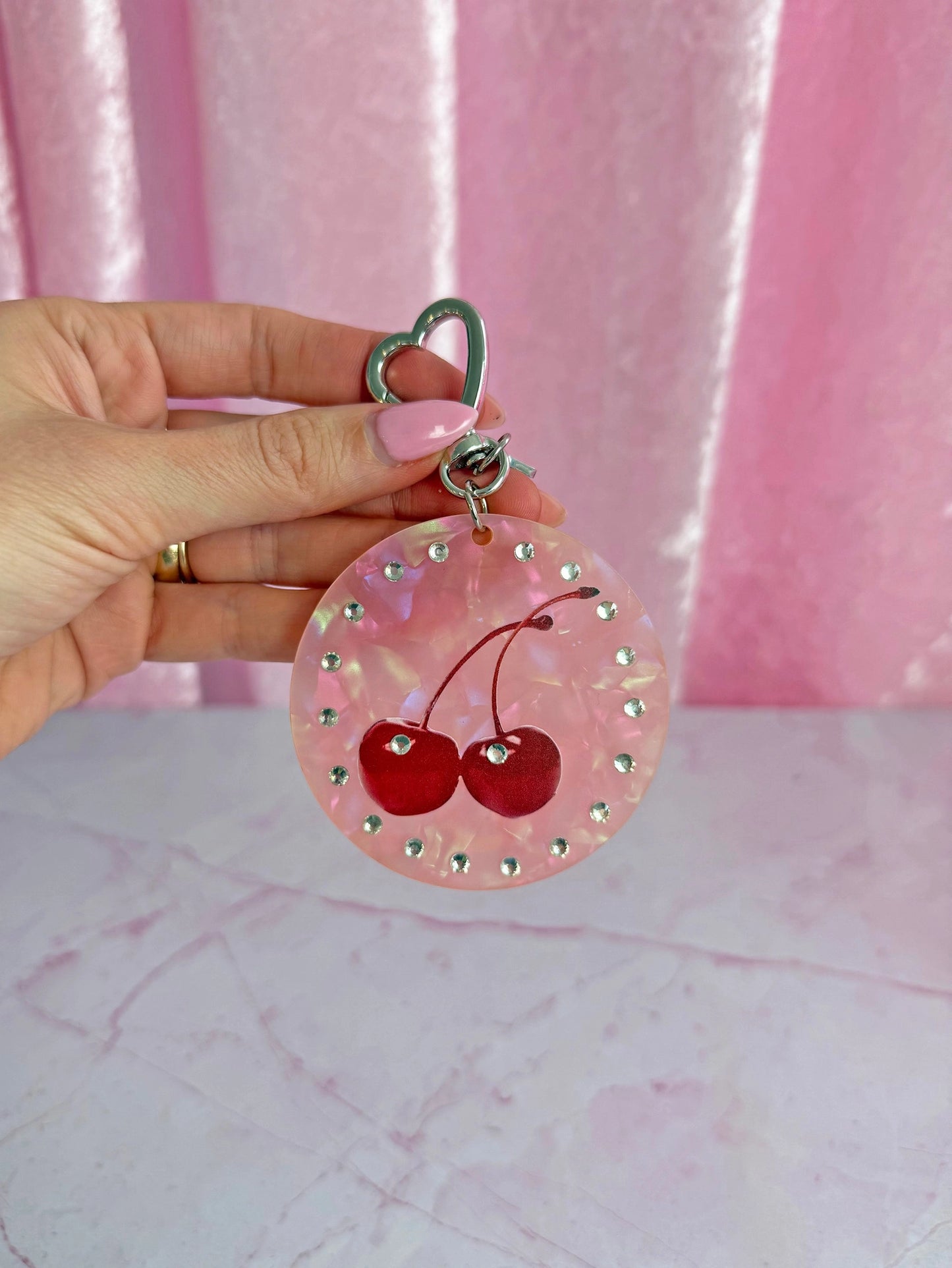 Cute Cherries Keychain