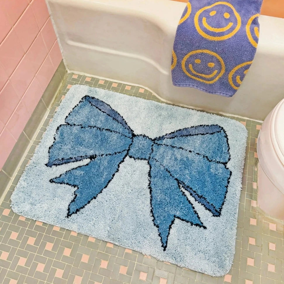 Blue Bow Rug PRE ORDER