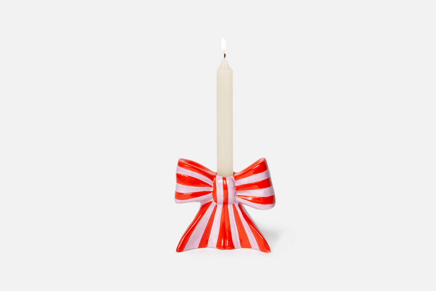 Pink & Red Bow Candle Holder PRE ORDER