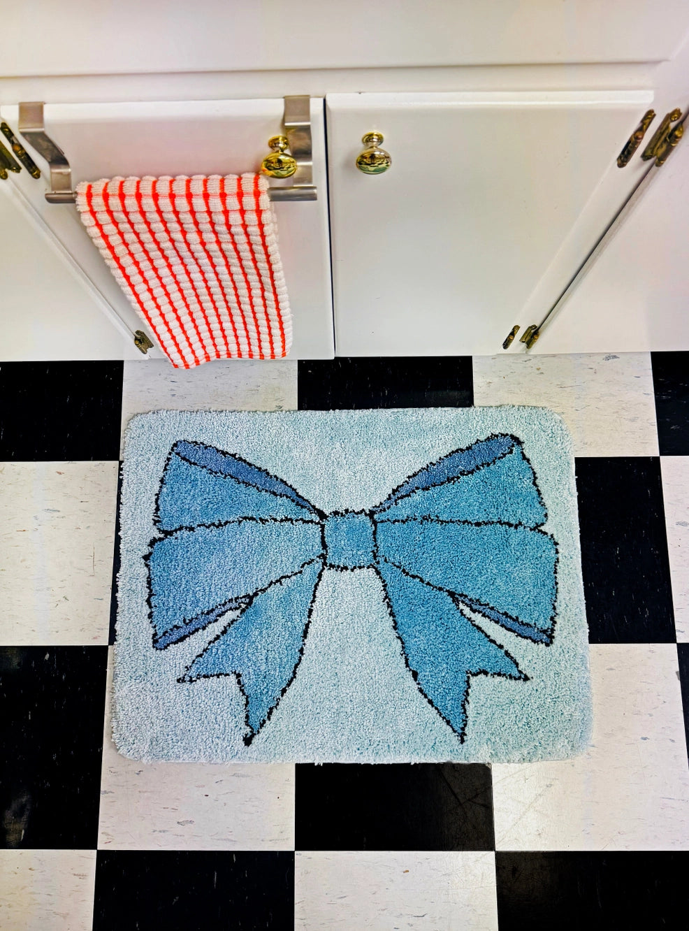 Blue Bow Rug PRE ORDER