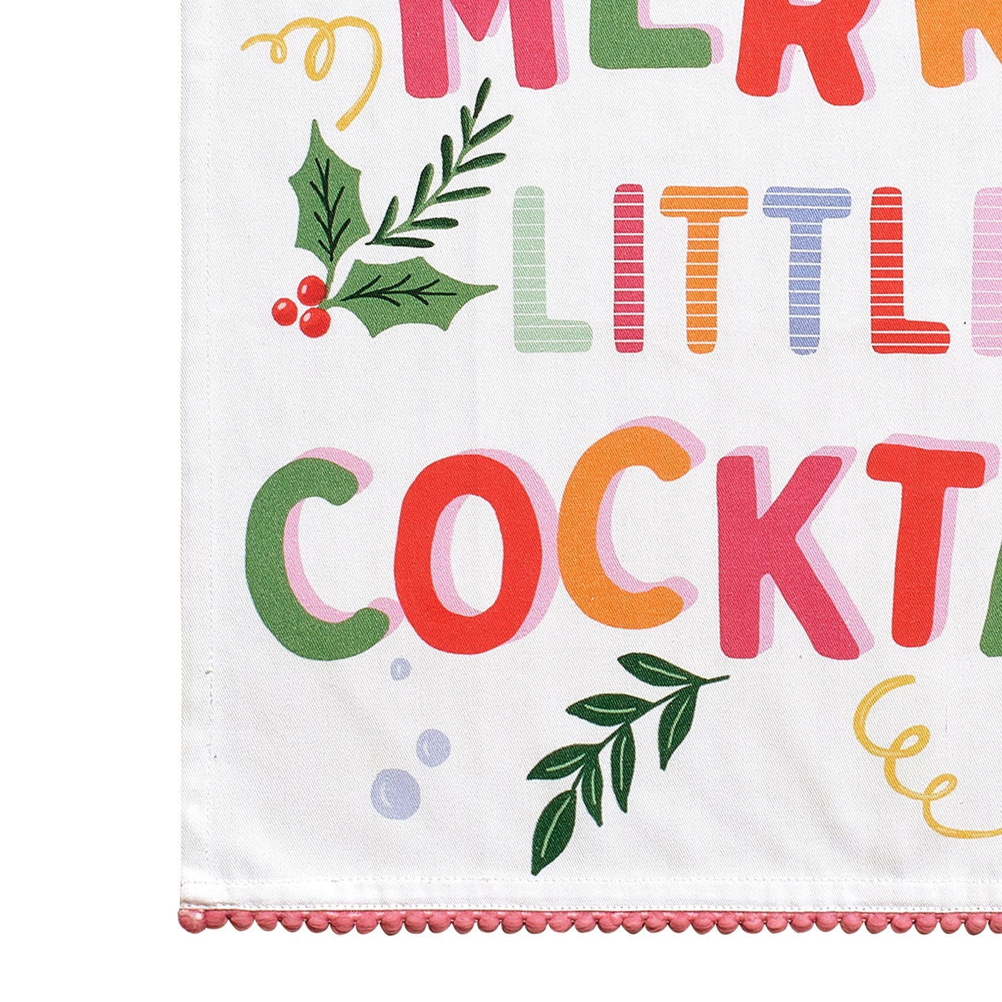 Merry Cocktail Dish Towel