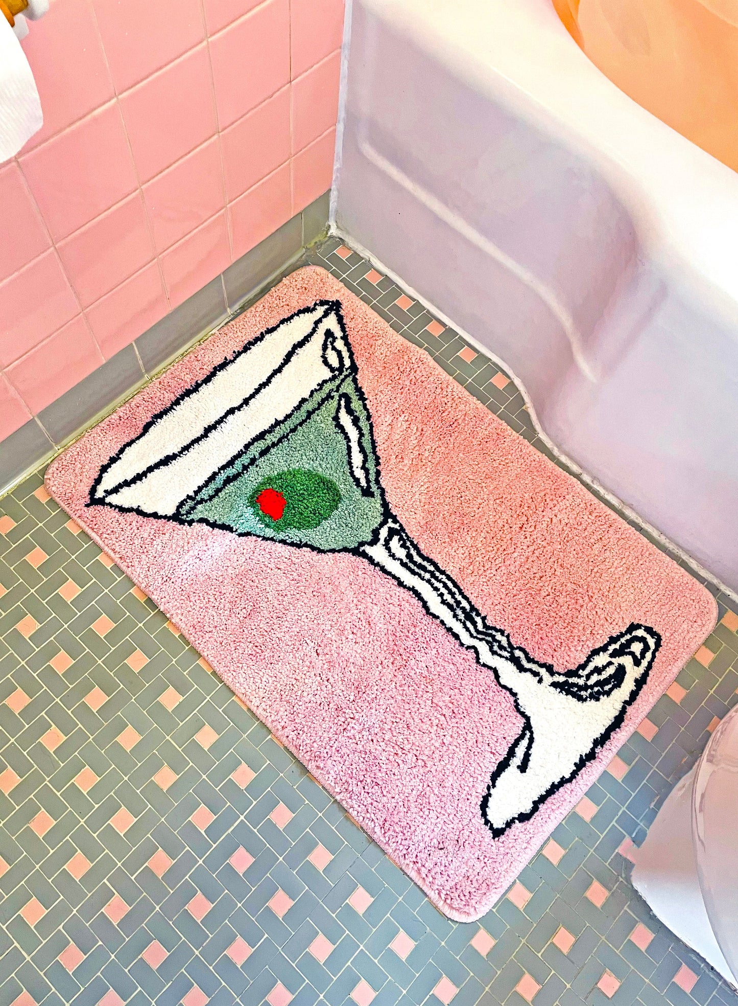 Cocktail Hour Martini Rug