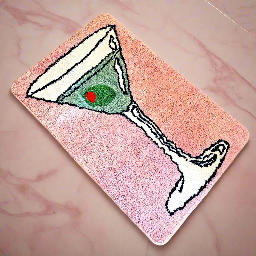 Cocktail Hour Martini Rug PRE ORDER