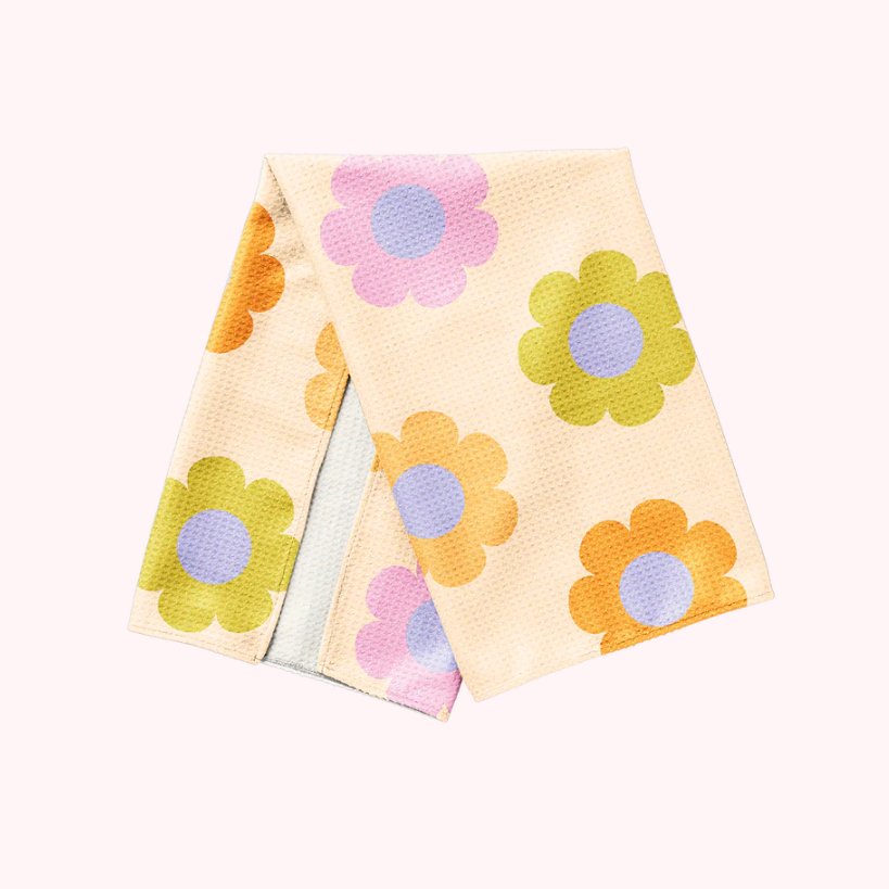 Bright Daisy Dish Towel