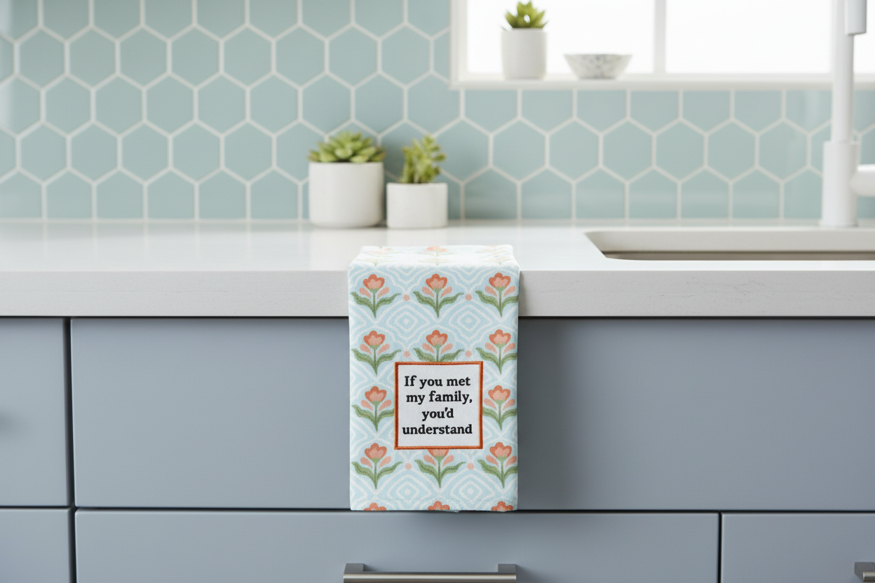 If You Met My Family Dish Towel