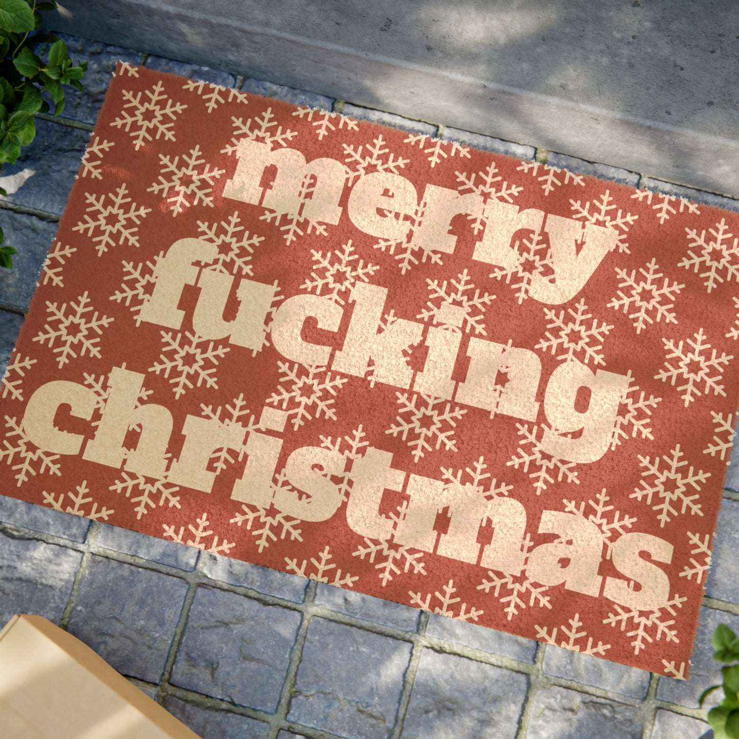 Merry Fucking Christmas Doormat