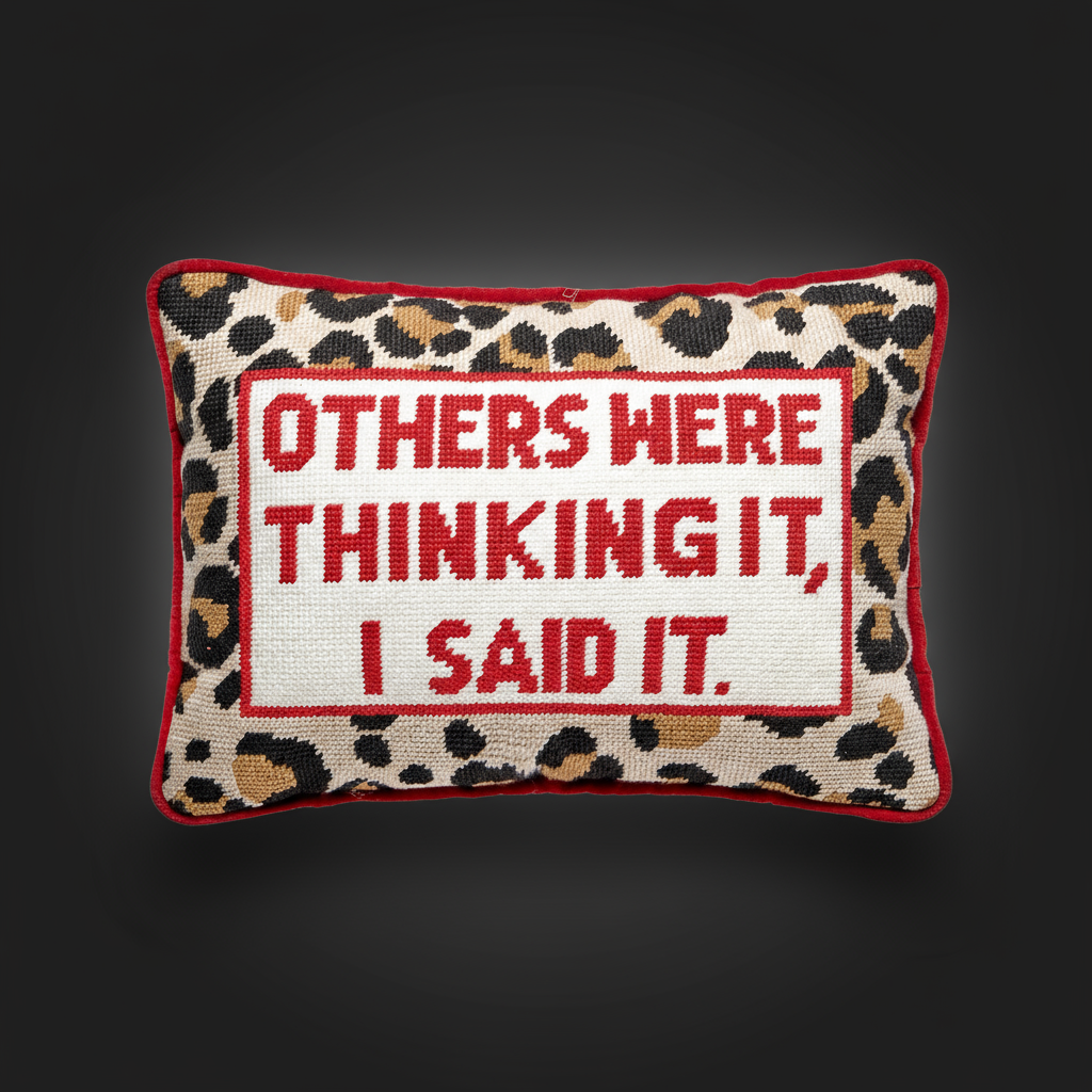 Others Were Thinking It Embroidered Cushion PRE ORDER