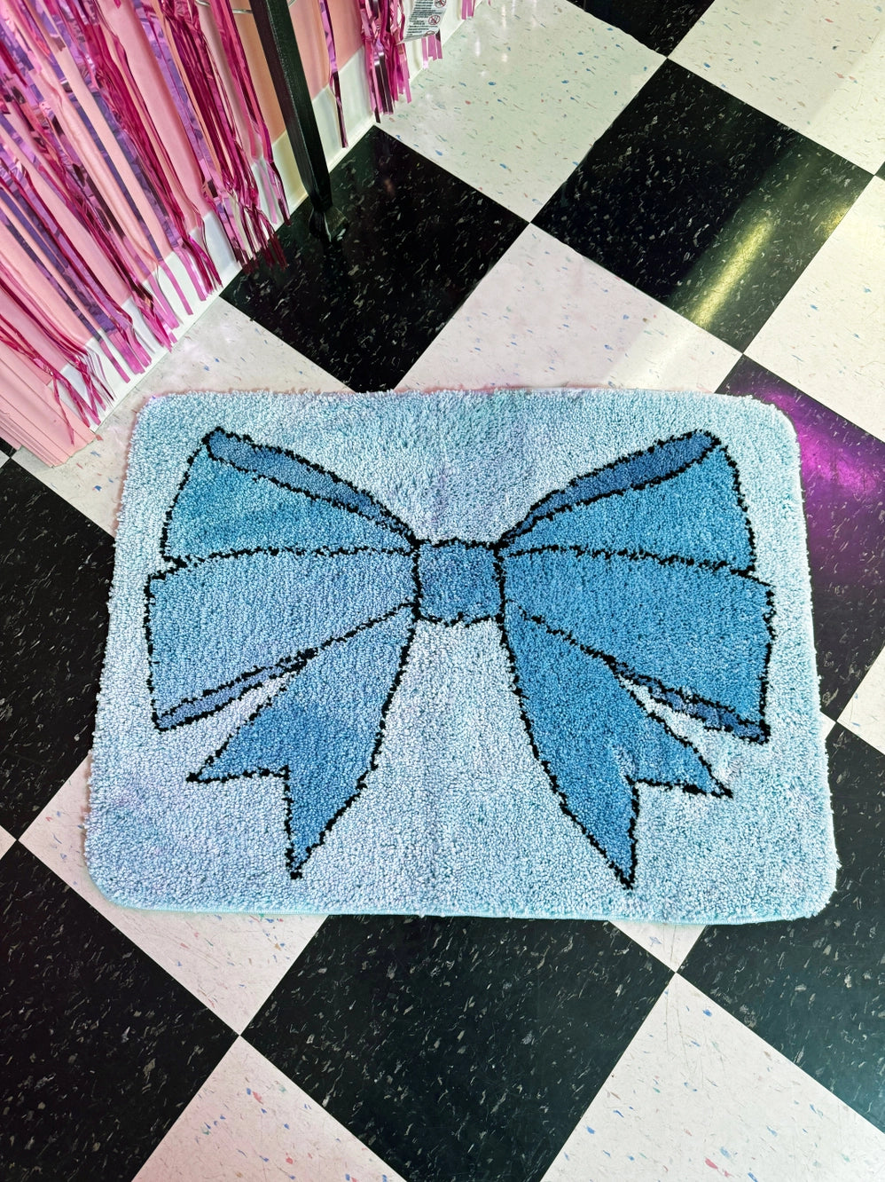 Blue Bow Rug PRE ORDER