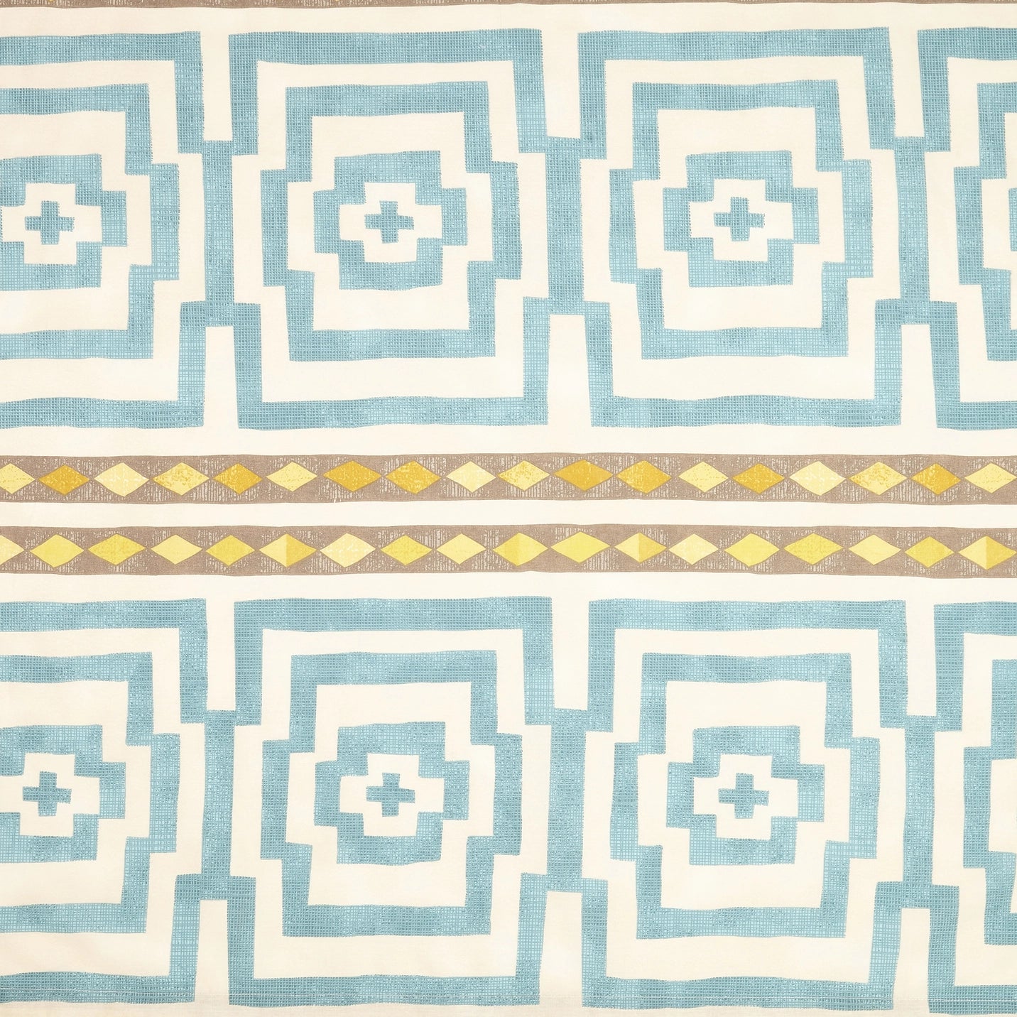 Blue Geo Shower Curtain PRE ORDER