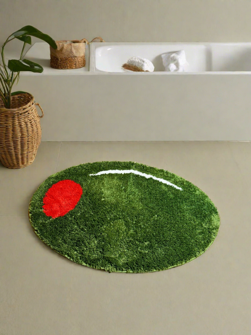 I Like It Dirty Olive Rug