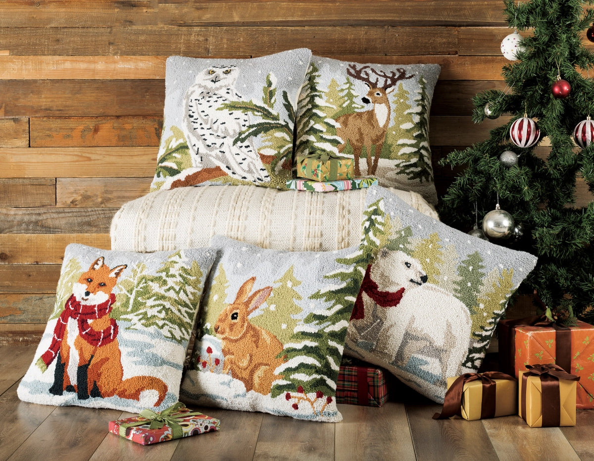 Snowfall Deer Cushion PRE ORDER