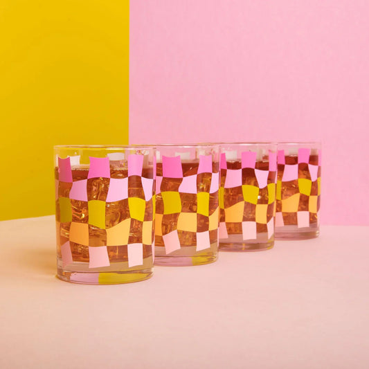 Warped Pink Rocks Glass Set PRE ORDER