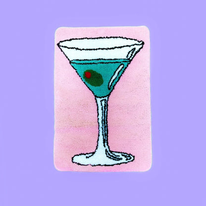 Cocktail Hour Martini Rug PRE ORDER