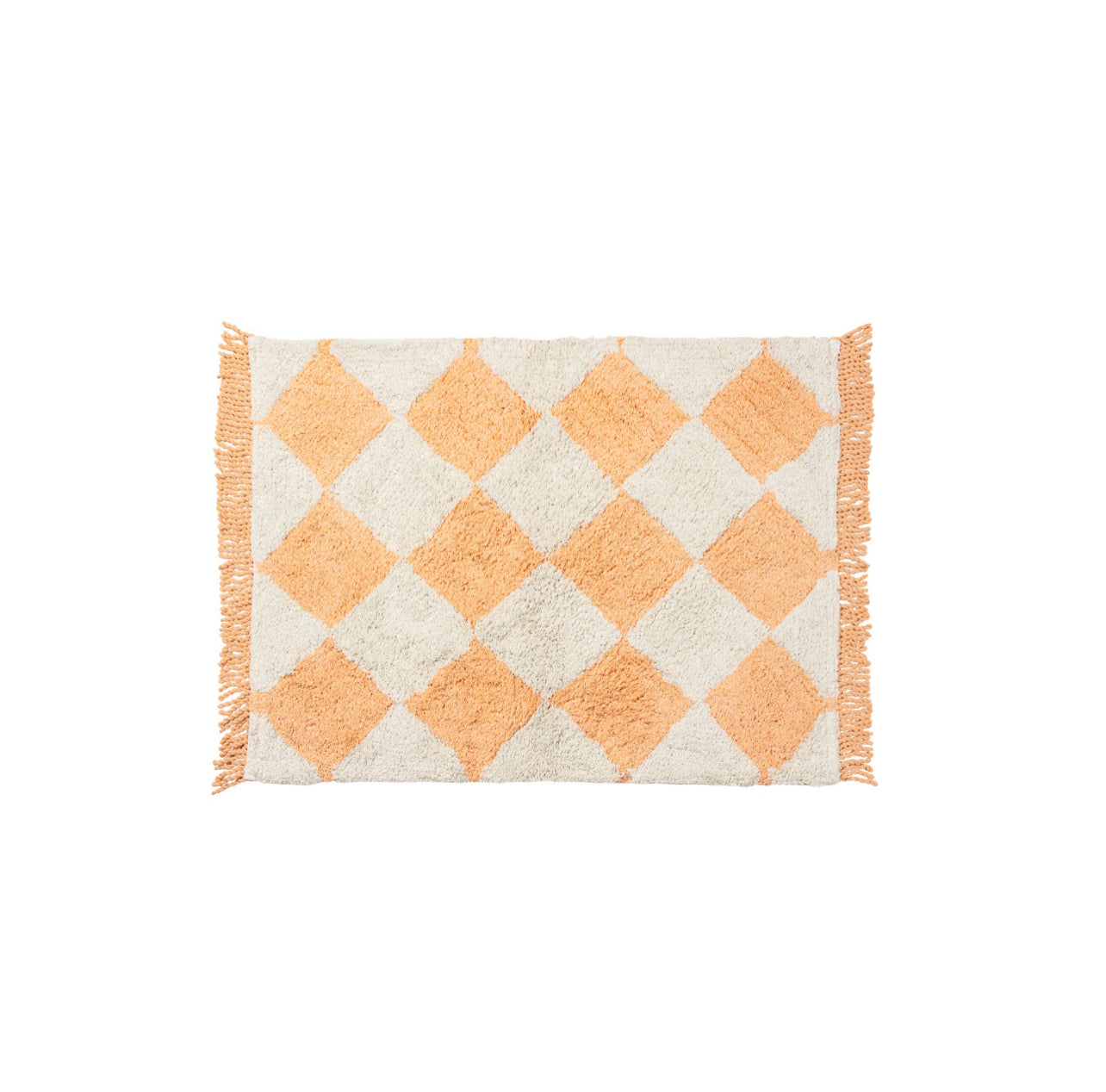 Peachy Warped Handmade Mat