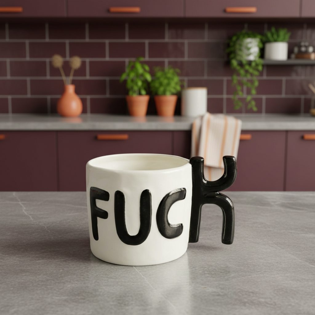 B & W F*CK Mug