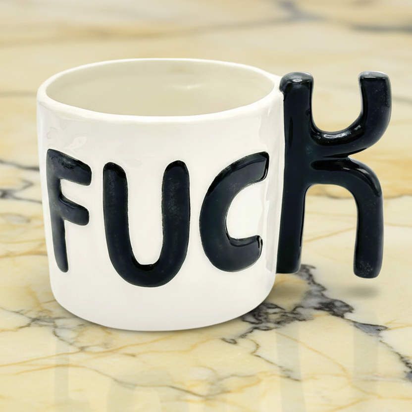 B & W F*CK Mug