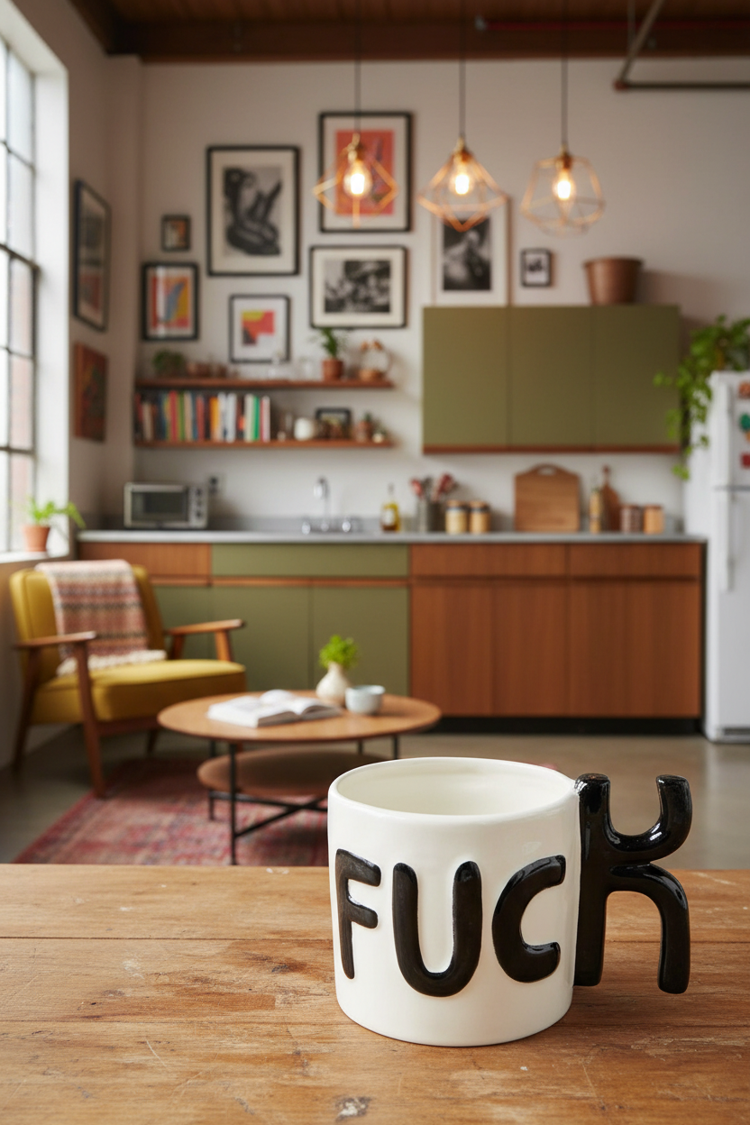 B & W F*CK Mug