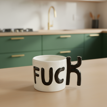B & W F*CK Mug