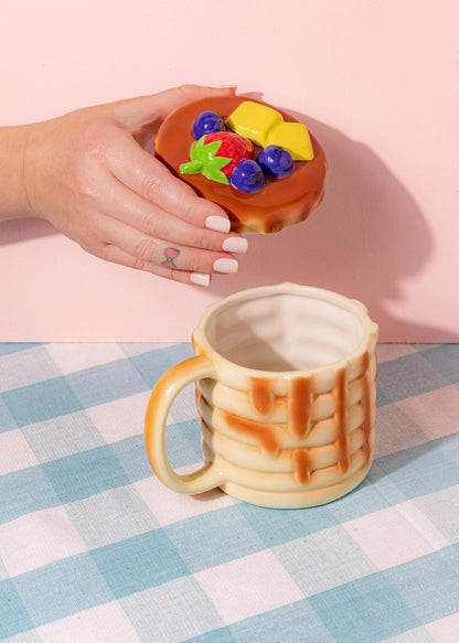 Fruit Pancake Mug with Lid