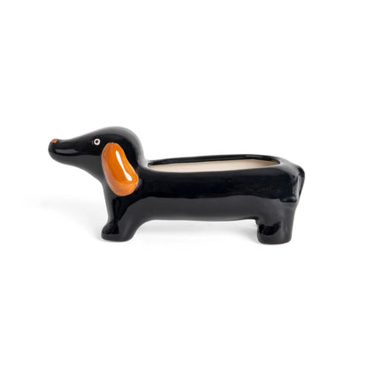 Black Dachshund Vase PRE ORDER
