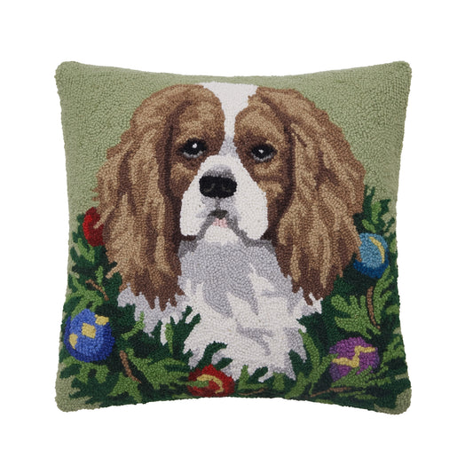 Holiday Cavalier Cushion PRE ORDER