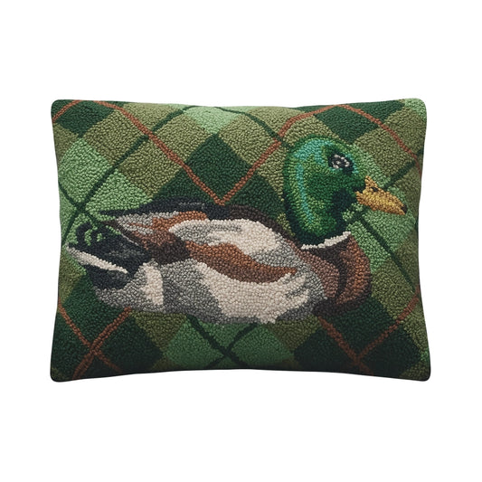 Gingham Mallard Cushion PRE ORDER