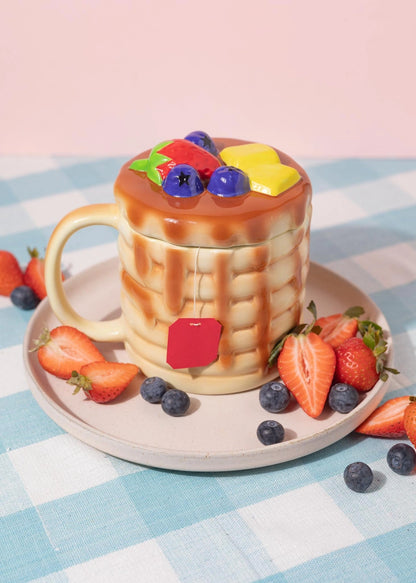 Fruit Pancake Mug with Lid