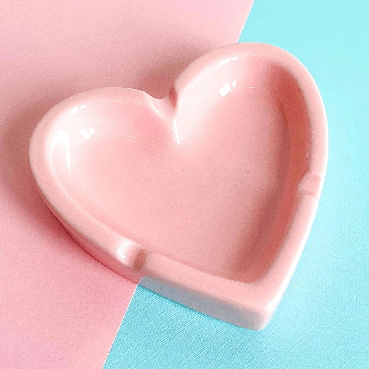 Pastel Pink Heart Tray