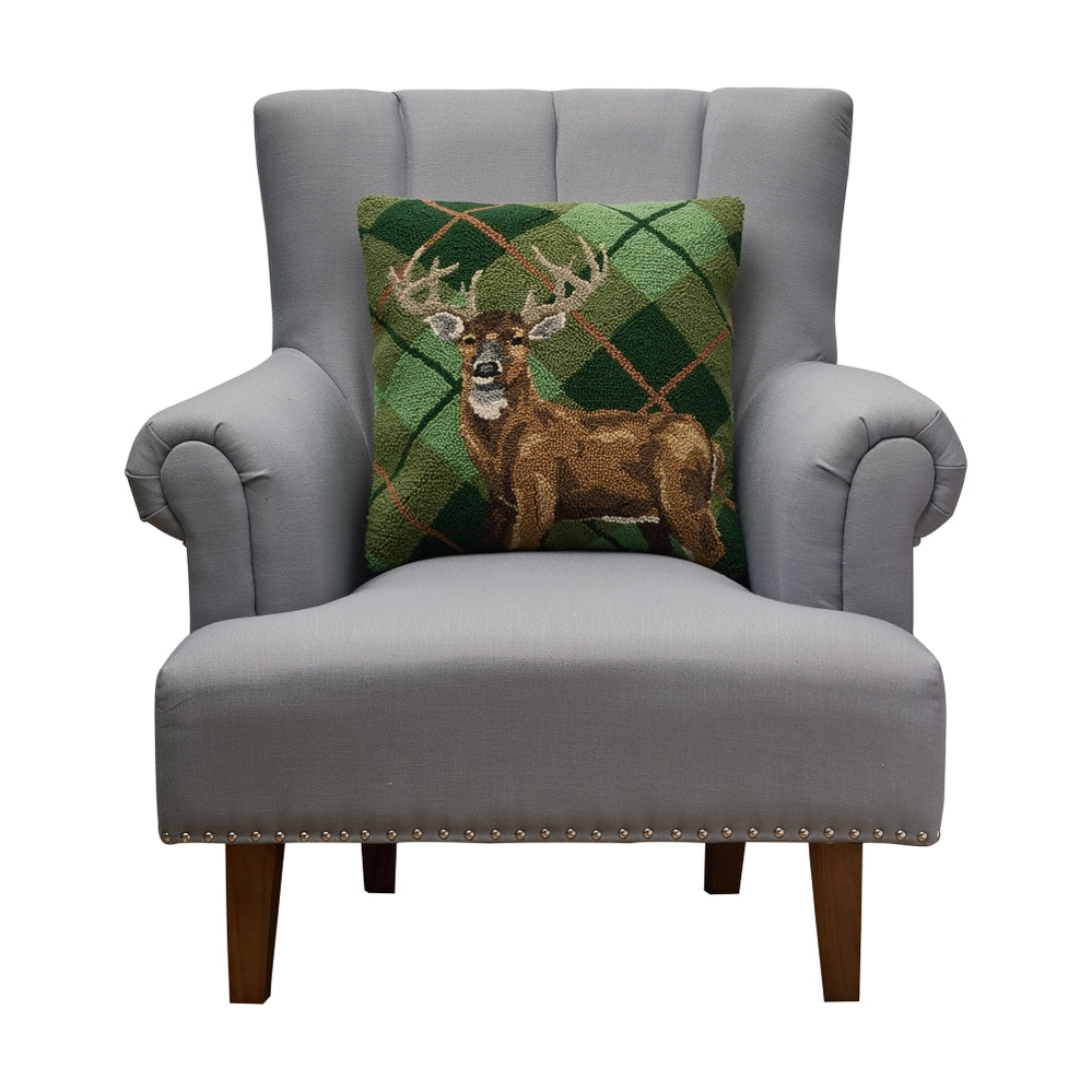 Gingham Deer Cushion PRE ORDER