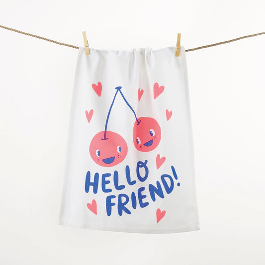 Hello Friend Dish Towel