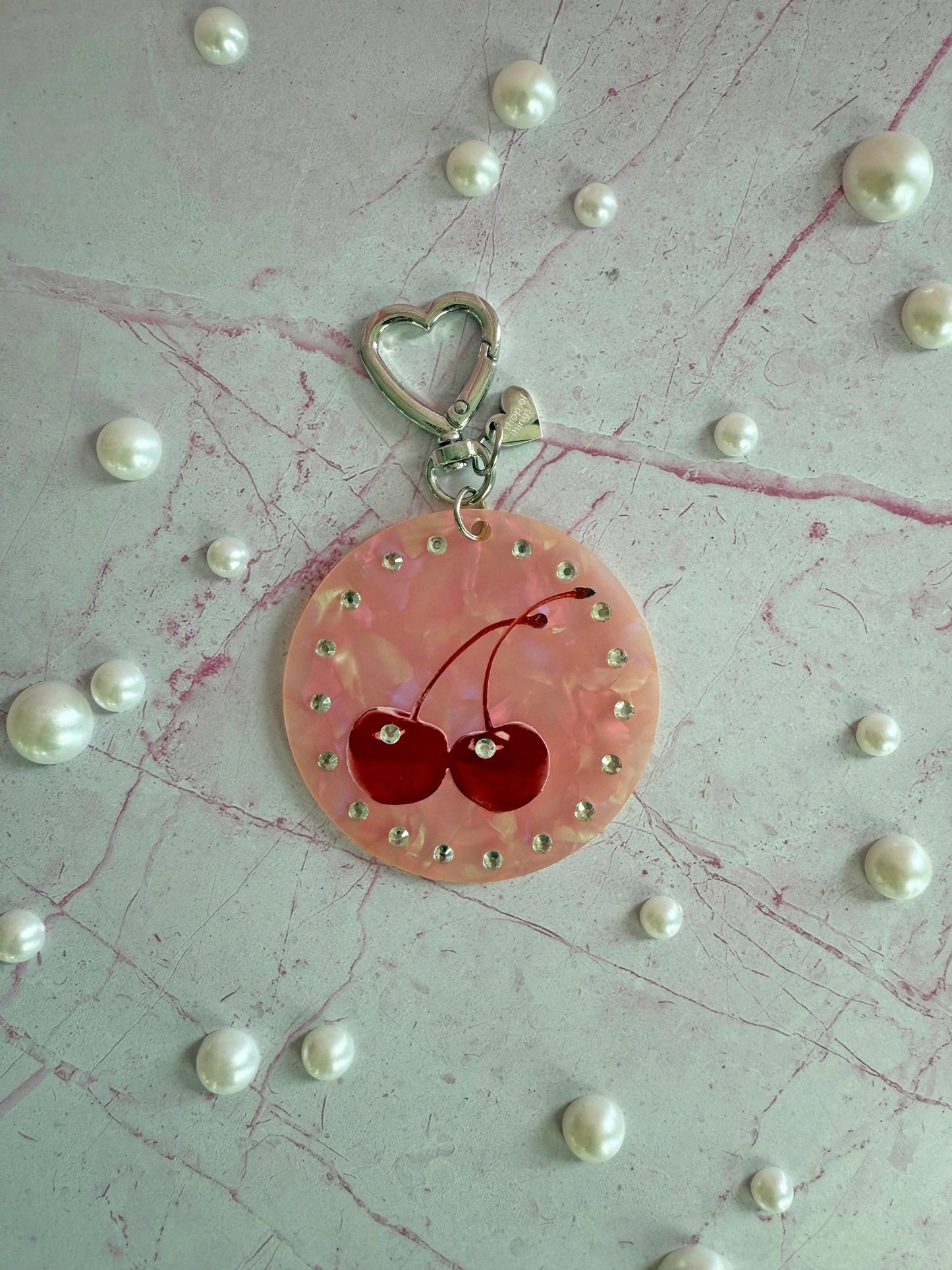 Cute Cherries Keychain