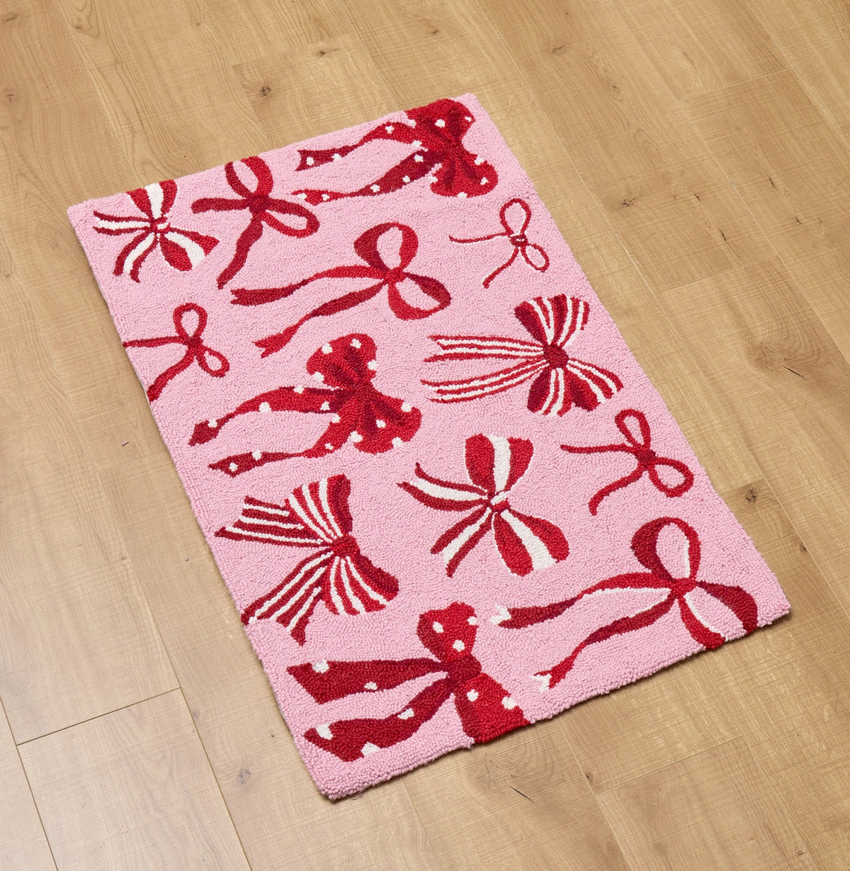 Pink & Red Bow Rug PRE ORDER