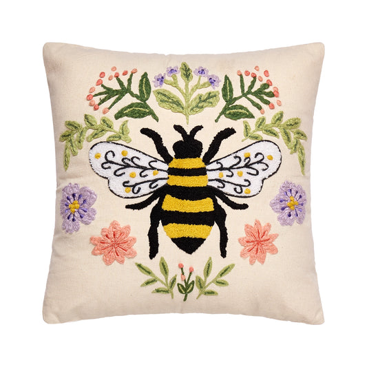 Floral Bee Cushion DECEMBER PRE ORDER