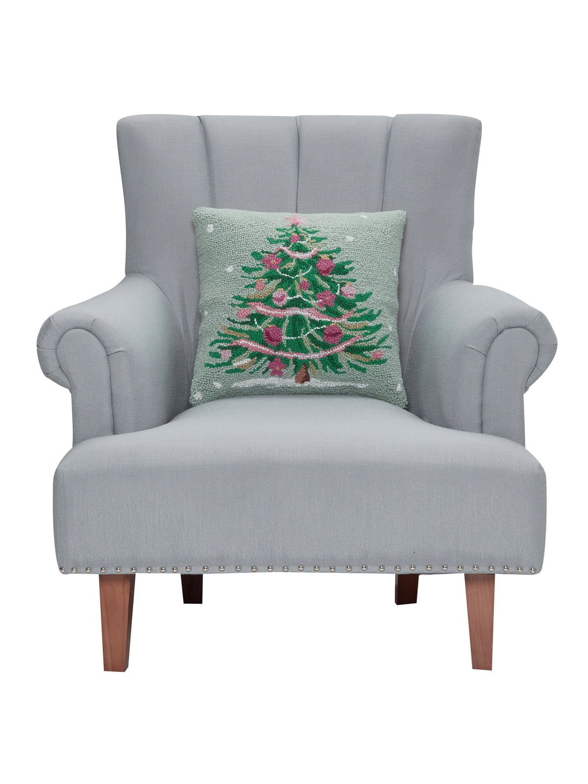 Pink & Green Tree Cushion PRE ORDER