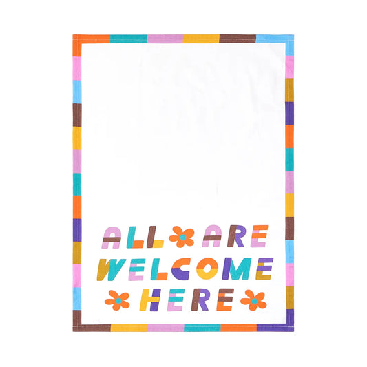 All Welcome Here Dish Towel PRE ORDER