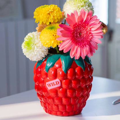 Raspberry Vase