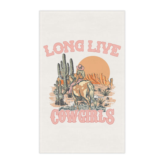 Long Live Cowgirls Dish Towel