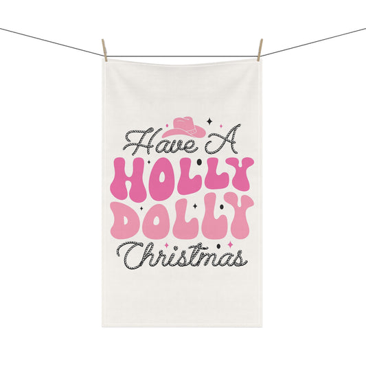 Holly Dolly Dish Towel