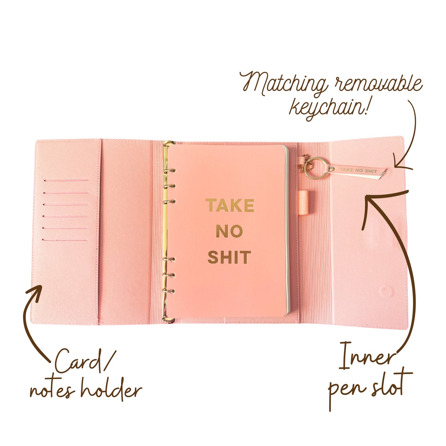Take No Shit Vegan Leather Journal
