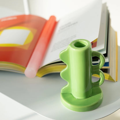 Green Candle Holder