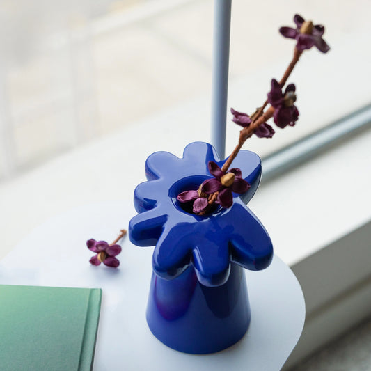 Blue Daisy Vase
