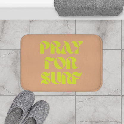 Pray For Surf Bath Mat