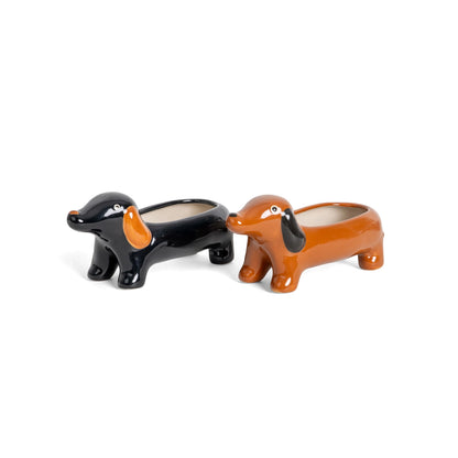 Black Dachshund Vase PRE ORDER
