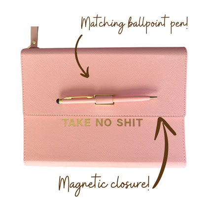 Take No Shit Vegan Leather Journal