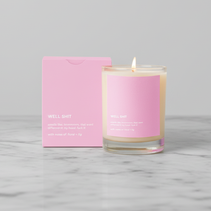 Well Shit Candle