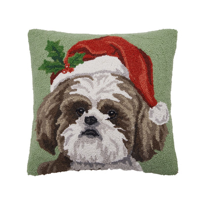 Shih Tzu Holiday Cushion PRE ORDER