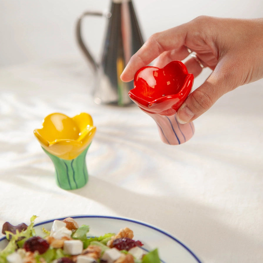 Flower Bloom S & P Shakers