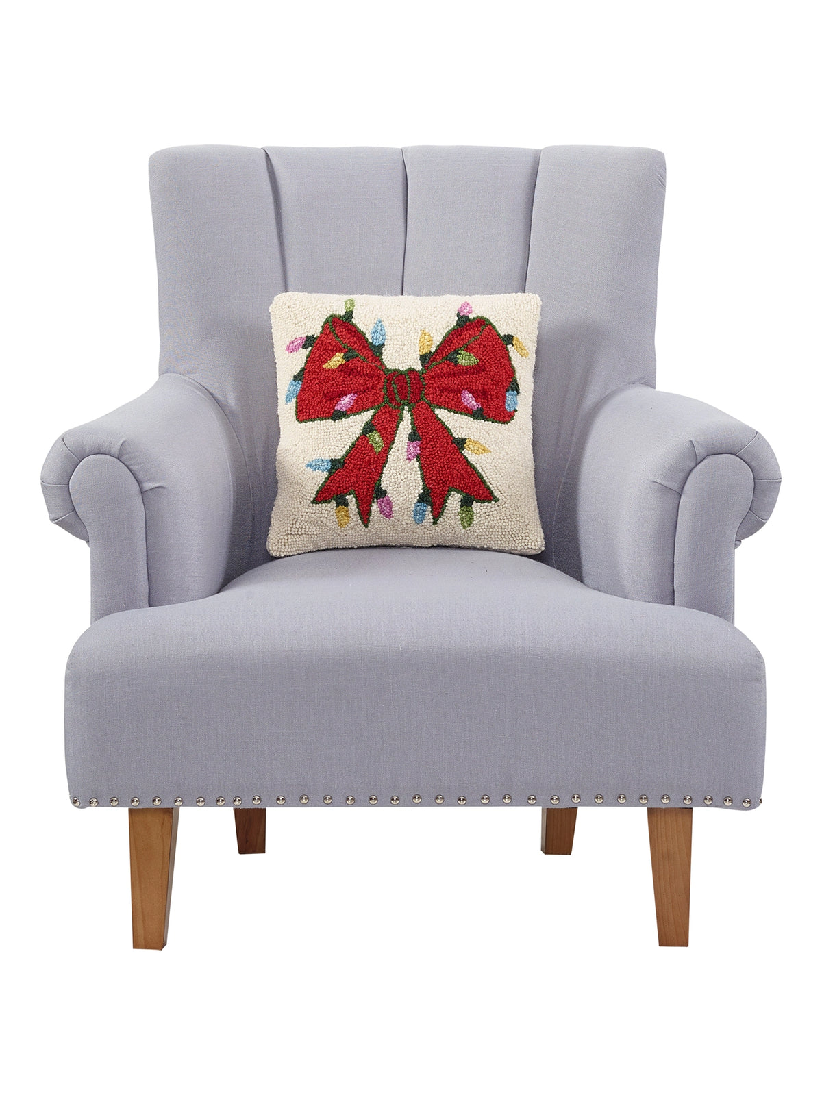 Red Holiday Bow Cushion PRE ORDER
